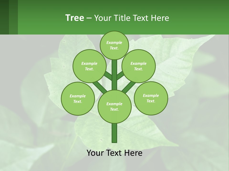 Weeding Three Leaf PowerPoint Template