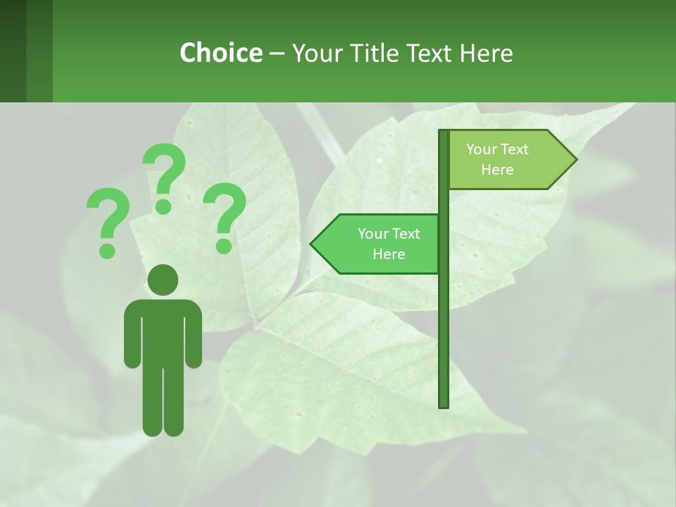 Weeding Three Leaf PowerPoint Template
