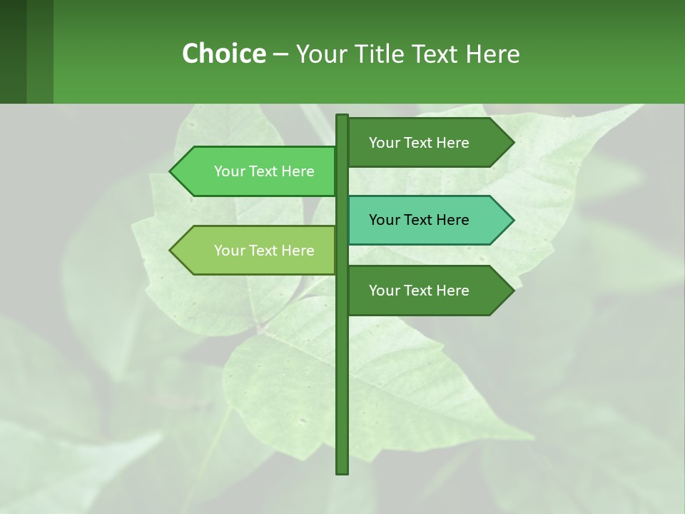 Weeding Three Leaf PowerPoint Template