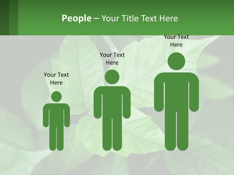 Weeding Three Leaf PowerPoint Template