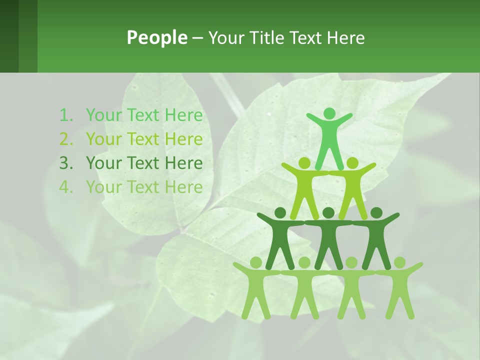 Weeding Three Leaf PowerPoint Template