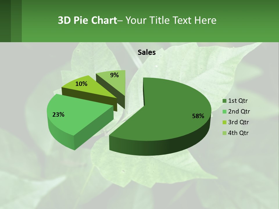 Weeding Three Leaf PowerPoint Template