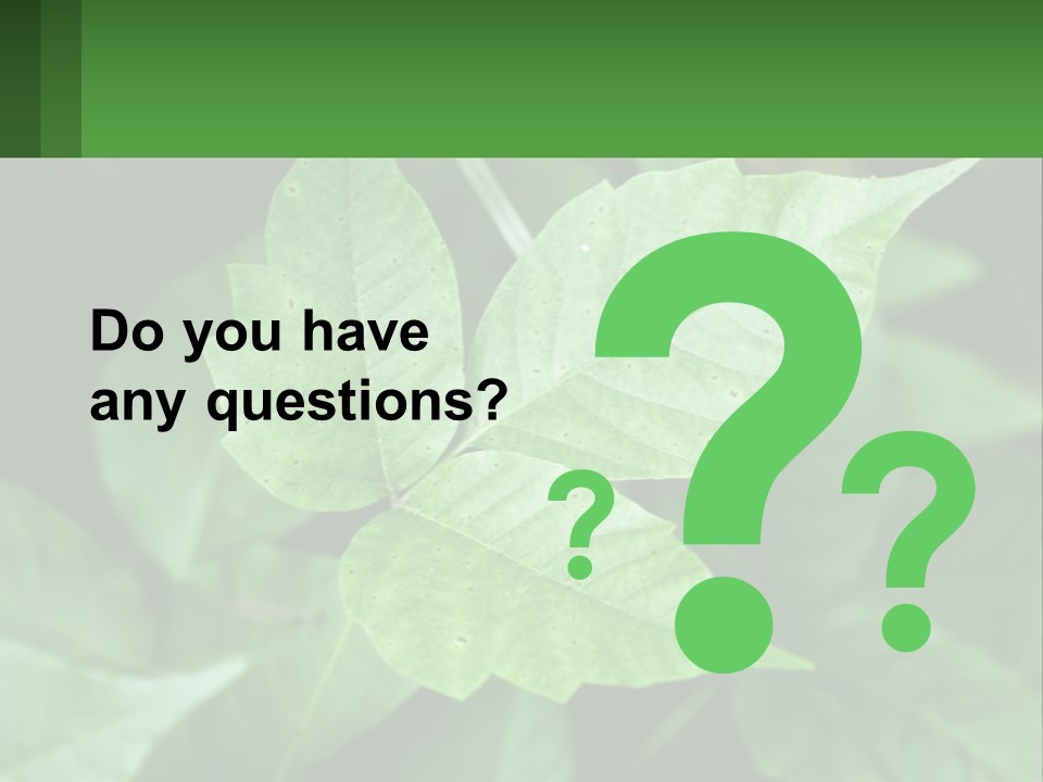 Weeding Three Leaf PowerPoint Template