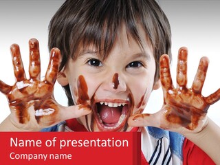 Candy Food Grimace PowerPoint Template