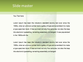 Leaf Herb Glass PowerPoint Template