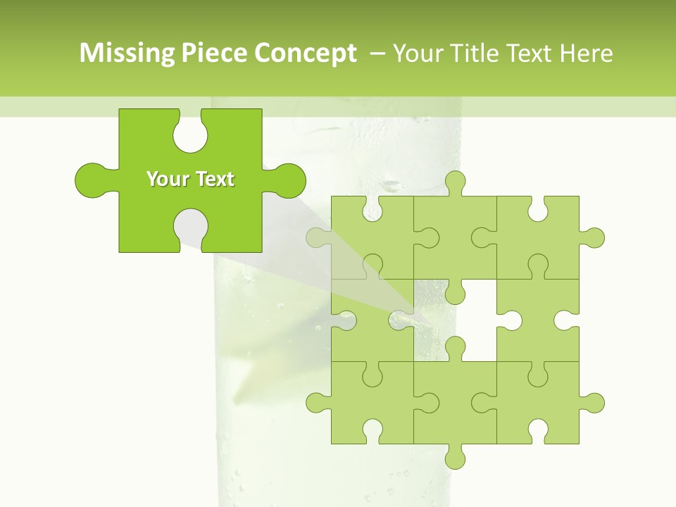 Leaf Herb Glass PowerPoint Template