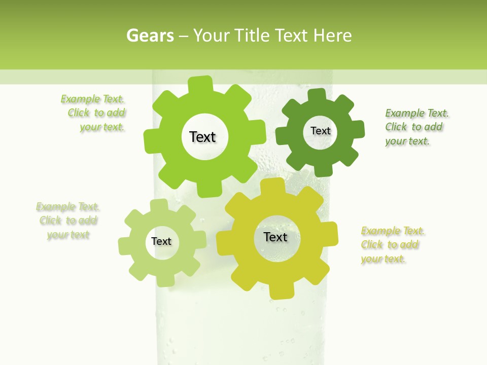 Leaf Herb Glass PowerPoint Template