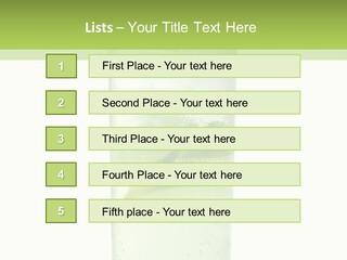 Leaf Herb Glass PowerPoint Template