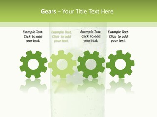 Leaf Herb Glass PowerPoint Template