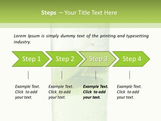 Leaf Herb Glass PowerPoint Template