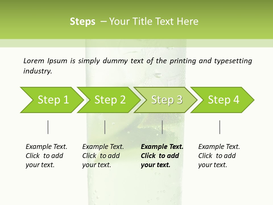 Leaf Herb Glass PowerPoint Template