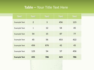 Leaf Herb Glass PowerPoint Template