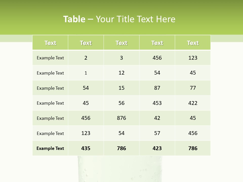 Leaf Herb Glass PowerPoint Template
