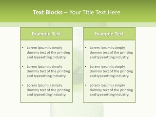 Leaf Herb Glass PowerPoint Template