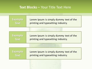 Leaf Herb Glass PowerPoint Template