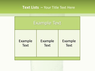 Leaf Herb Glass PowerPoint Template
