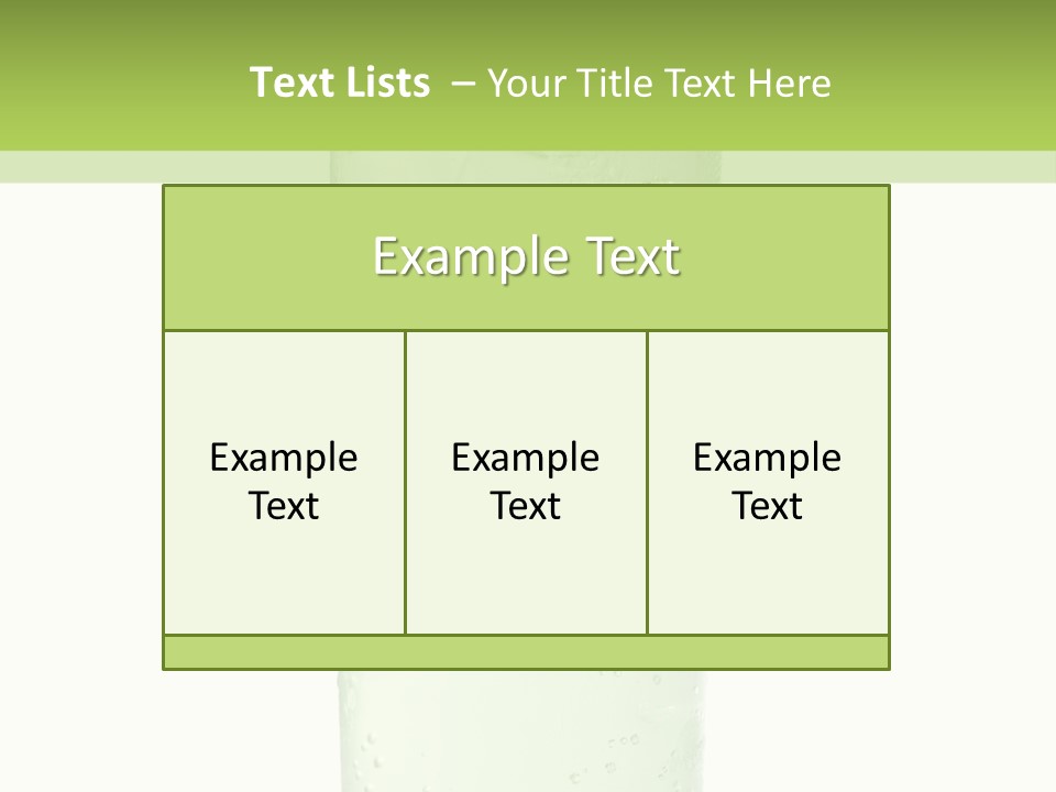 Leaf Herb Glass PowerPoint Template