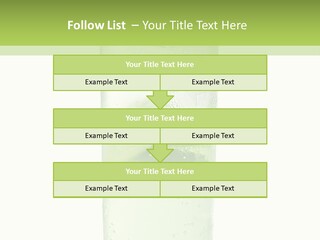 Leaf Herb Glass PowerPoint Template