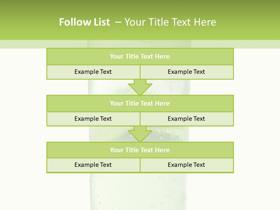 Leaf Herb Glass PowerPoint Template