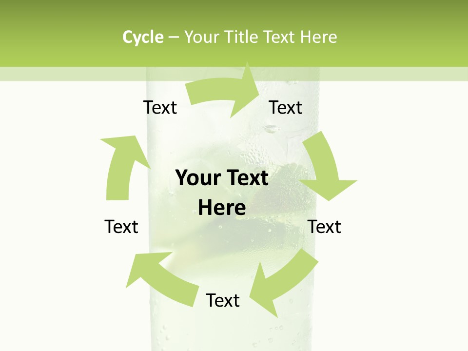 Leaf Herb Glass PowerPoint Template