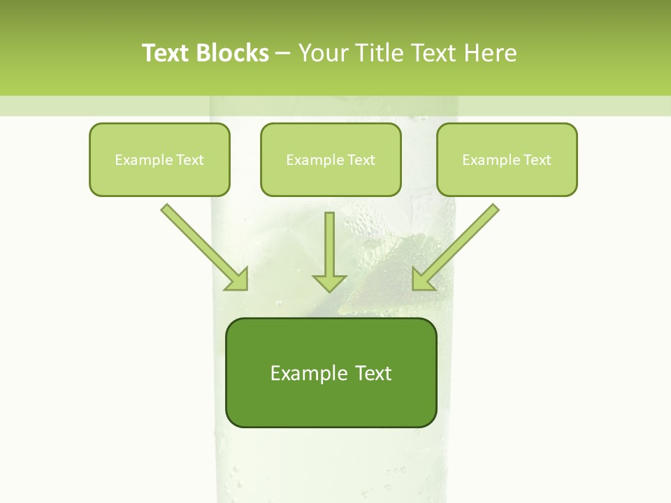 Leaf Herb Glass PowerPoint Template