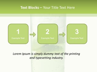 Leaf Herb Glass PowerPoint Template