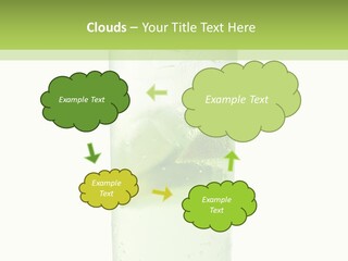 Leaf Herb Glass PowerPoint Template