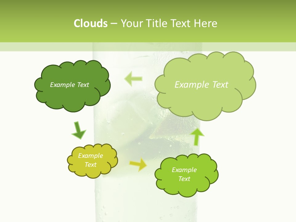 Leaf Herb Glass PowerPoint Template