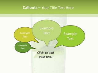 Leaf Herb Glass PowerPoint Template