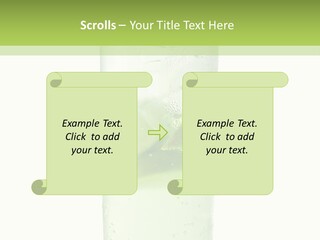 Leaf Herb Glass PowerPoint Template