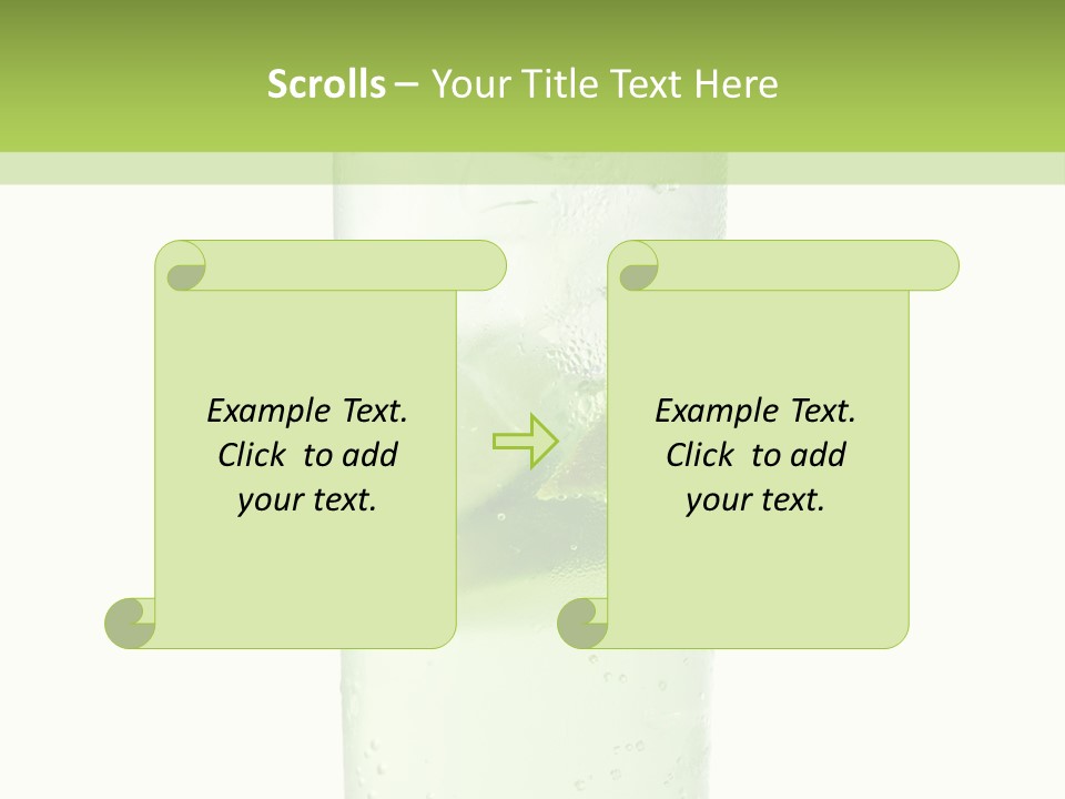 Leaf Herb Glass PowerPoint Template