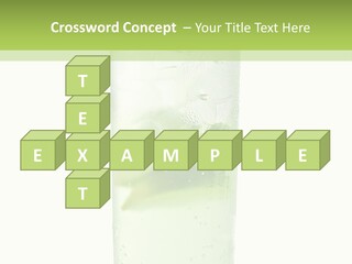 Leaf Herb Glass PowerPoint Template