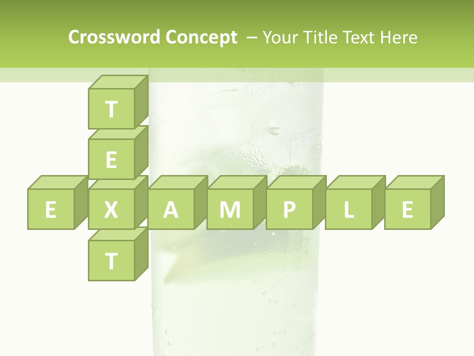 Leaf Herb Glass PowerPoint Template