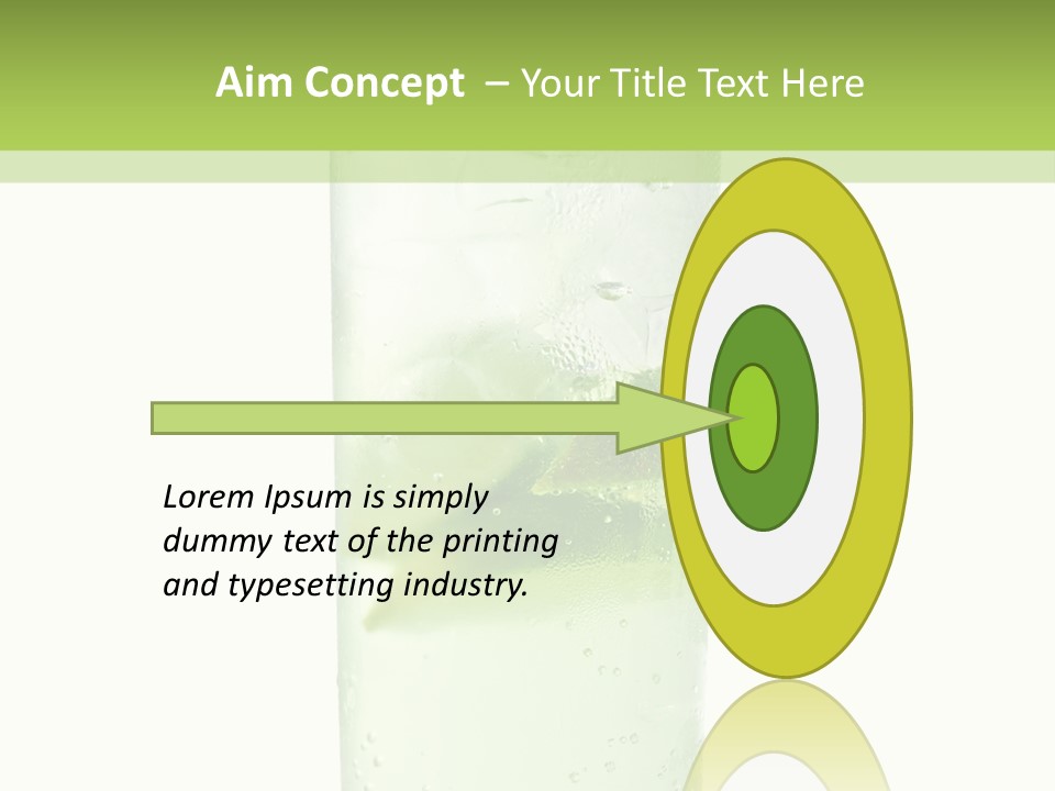 Leaf Herb Glass PowerPoint Template