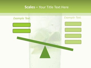 Leaf Herb Glass PowerPoint Template