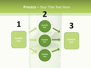 Leaf Herb Glass PowerPoint Template