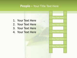 Leaf Herb Glass PowerPoint Template