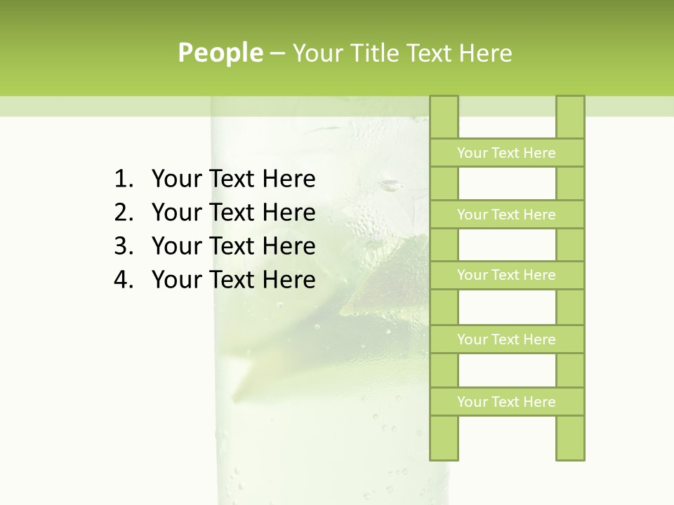 Leaf Herb Glass PowerPoint Template