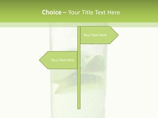 Leaf Herb Glass PowerPoint Template