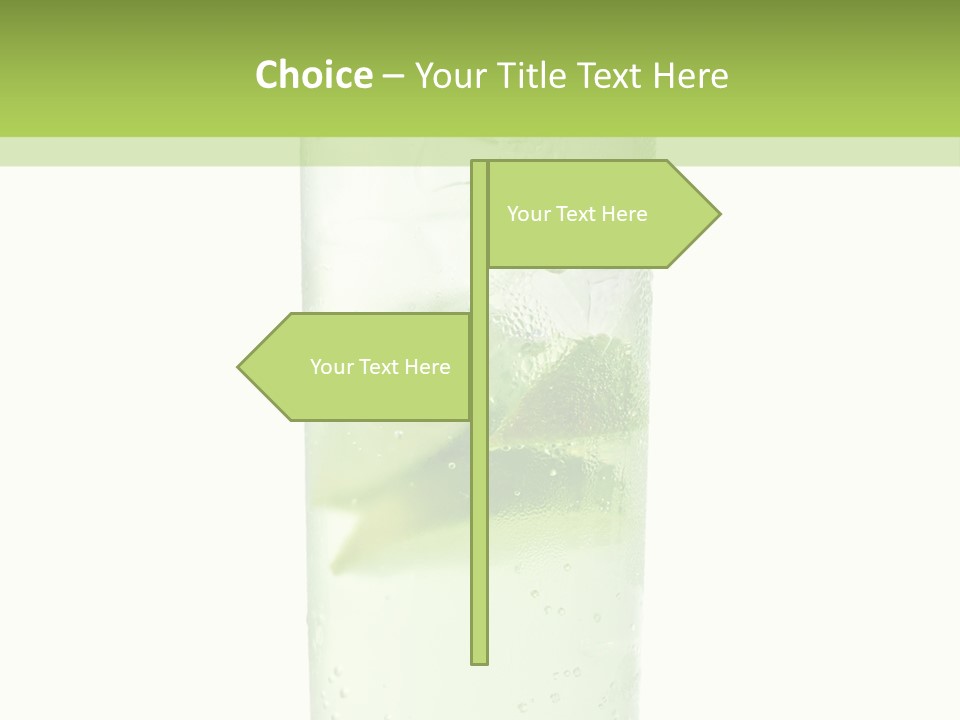 Leaf Herb Glass PowerPoint Template