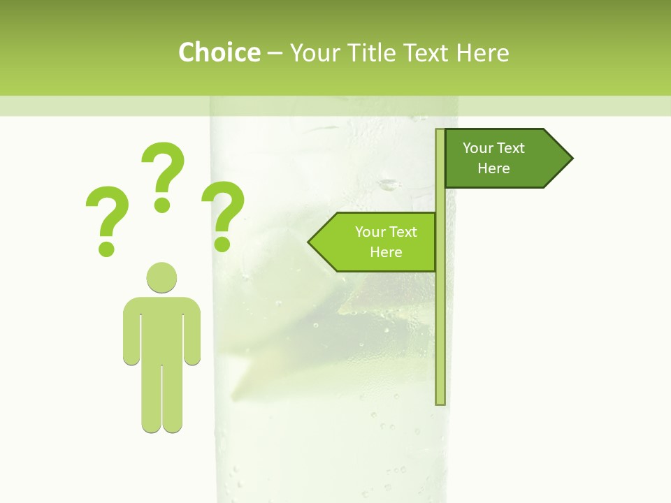 Leaf Herb Glass PowerPoint Template