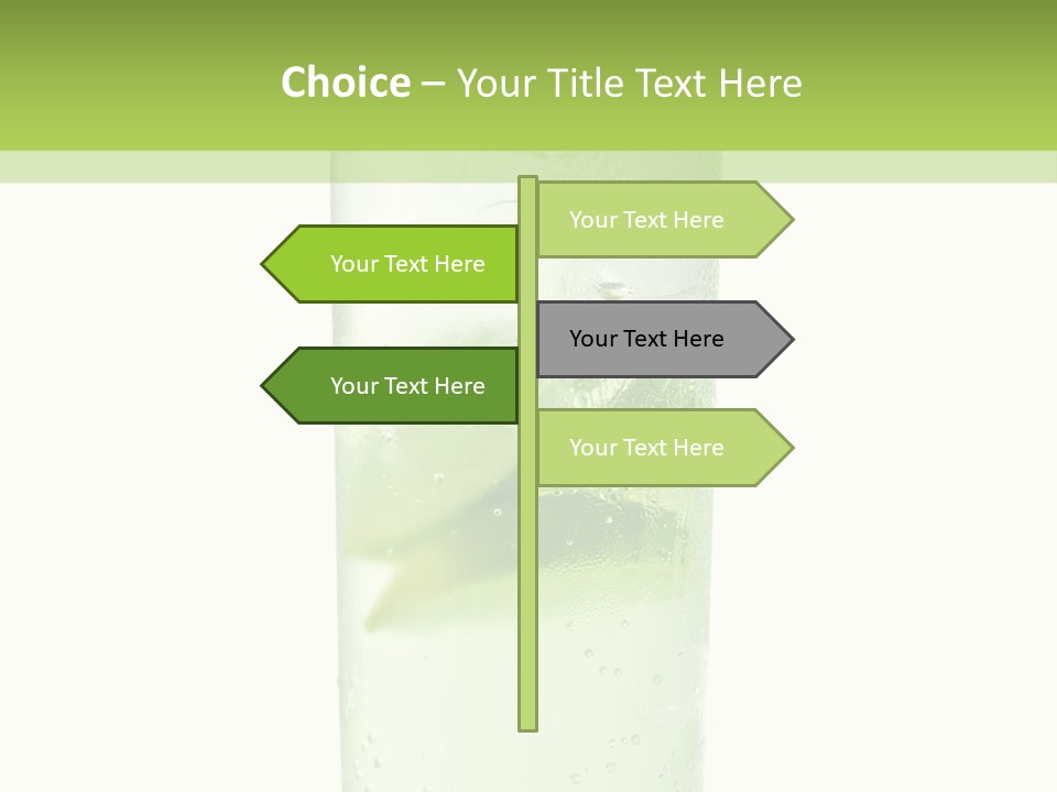 Leaf Herb Glass PowerPoint Template