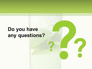 Leaf Herb Glass PowerPoint Template