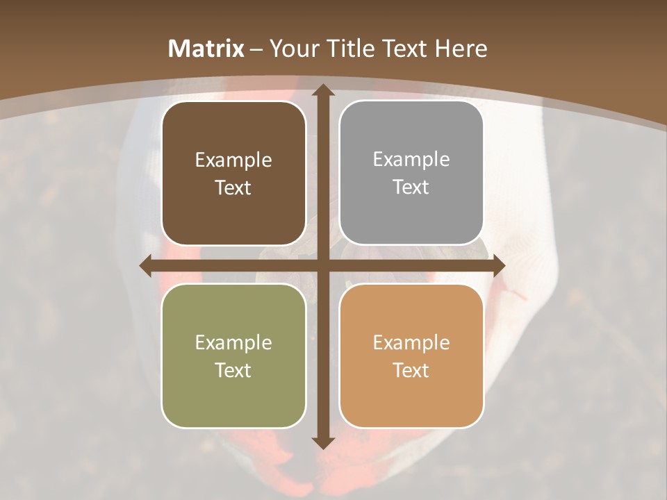 People Gloves Cultivating PowerPoint Template