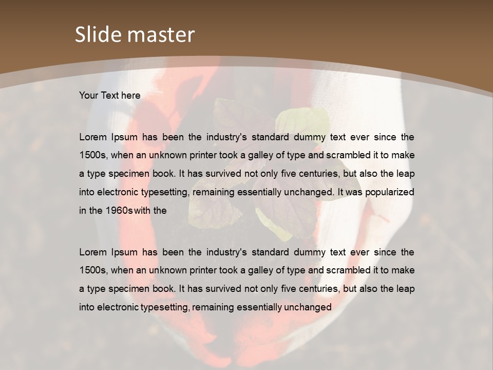 People Gloves Cultivating PowerPoint Template