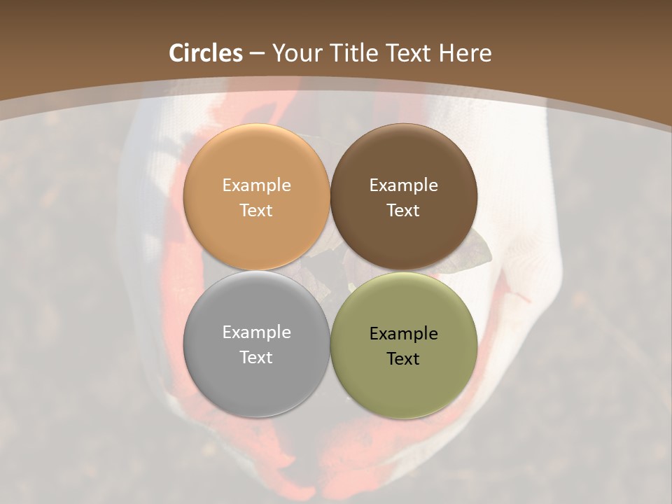 People Gloves Cultivating PowerPoint Template