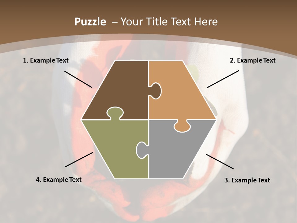 People Gloves Cultivating PowerPoint Template