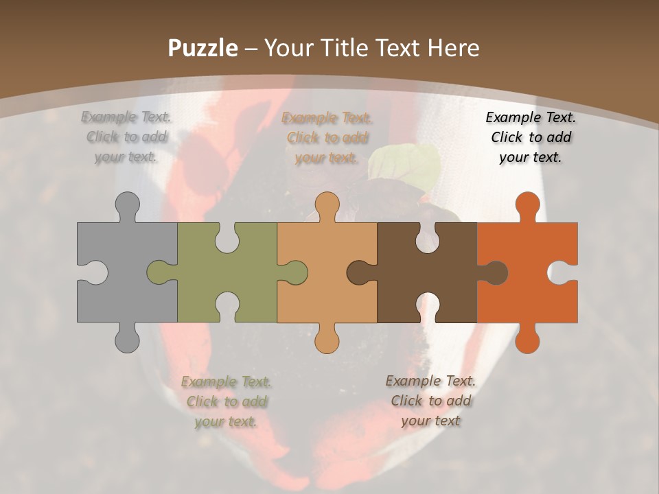 People Gloves Cultivating PowerPoint Template