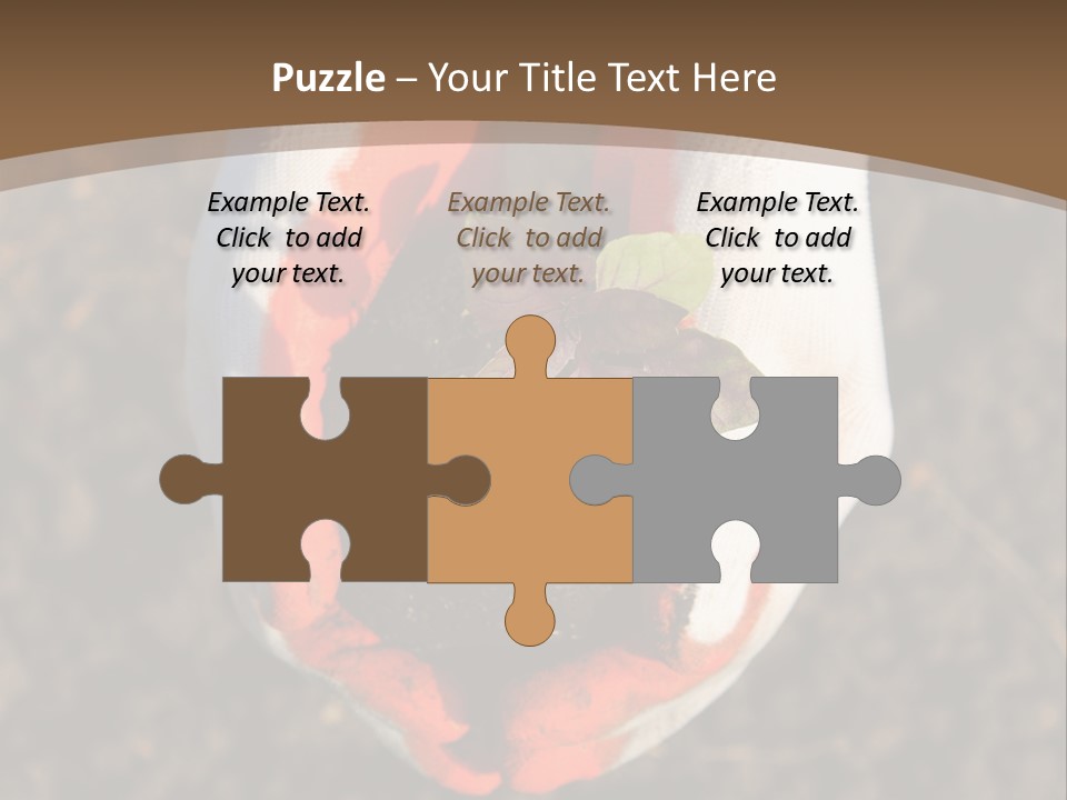 People Gloves Cultivating PowerPoint Template