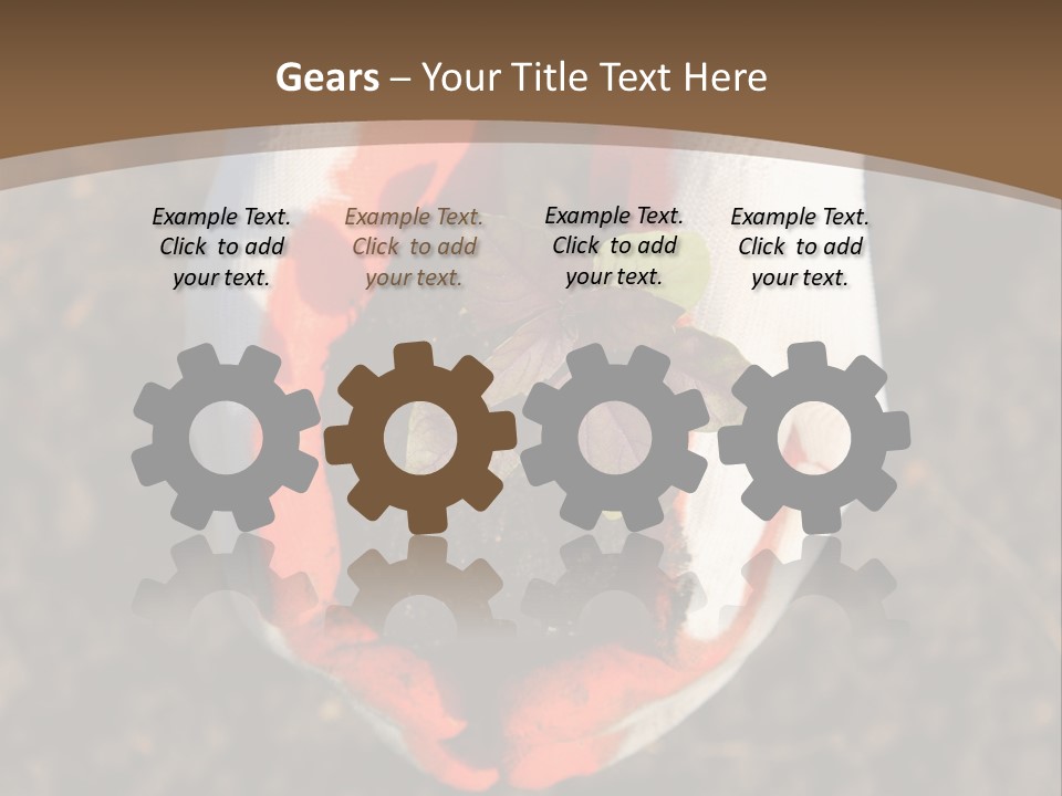 People Gloves Cultivating PowerPoint Template